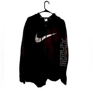 Men’s Nike Dri-fit Hoodie Black Full Zip